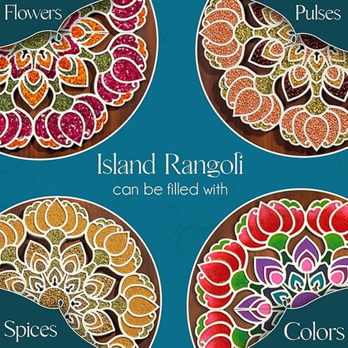 Island Rangoli Nity Design | Crochet Series | Rangoli Mat